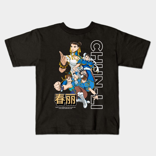 Chun-Li Kids T-Shirt by Jones Factory